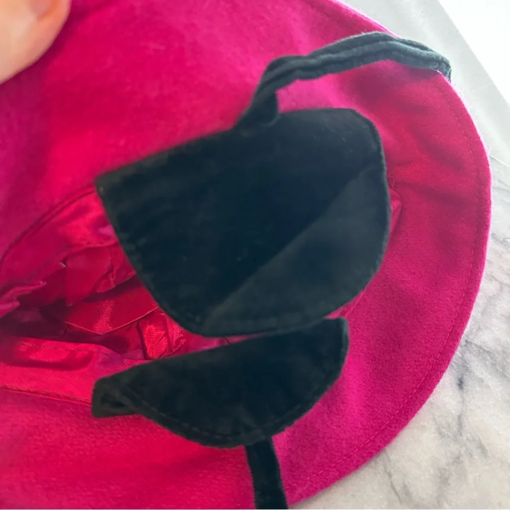 Vintage Kids Hat Pink and Black